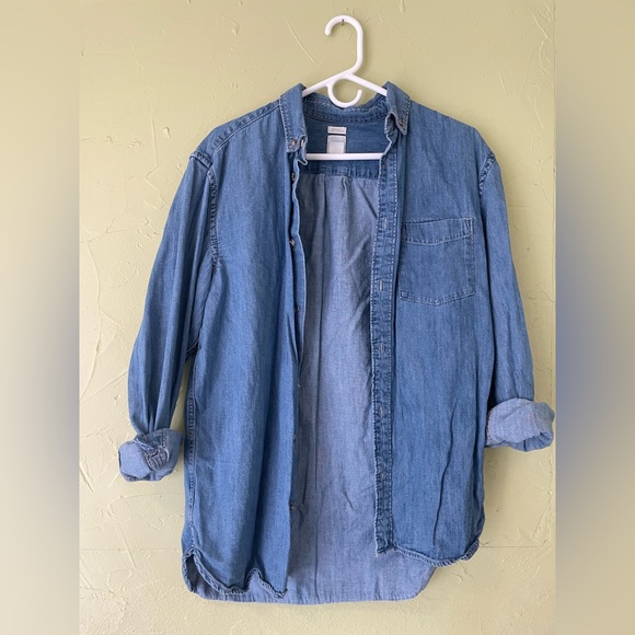 H&M Shirts Hm Regular Fit Coupe Standard Denim Shirt M Poshmark